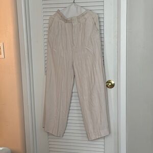 Elegant Cream Women's Pants